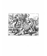 Alice In Wonderland Giclee Print From Sir John Tenniel- &#39;you balanced an... - $24.12 CAD