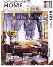 CURTAINS, CUSHIONS, COVERS, PLACEMATS Home Decorating 1993 Pattern 6727 ... - £9.24 GBP