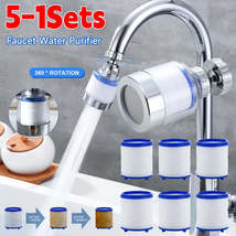 1-5Set Faucet Water Filter Element Remove Chlorine Heavy Metals Filtered... - $11.51+