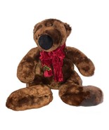 Dan Dee Collector&#39;s Choice Brown Bear with Christmas Bow Scarf  16” Holiday - $15.93 CAD