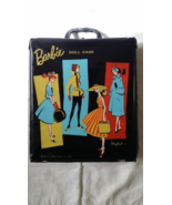 Barbie 1961 black PONYTAIL CASE Mattel with handle, latch carry trunk do... - $34.30 CAD