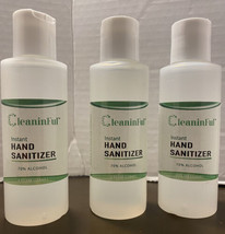 Cleaninful Instant Hand Sanitizer 4.0 oz travel size Lot Of 3 Bottles - $3.99