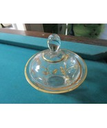 BOHEMIAN CZECH CRYSTAL COVERED BOWL GOLD LEAVES 5 X 5 1/2&quot; [130M] - $1,760.62 MXN