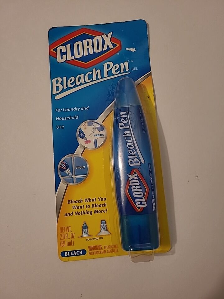 Clorox Bleach Pen Gel For Whites Dual Tipped 2 Oz 2002 Discontinued Sealed NIP