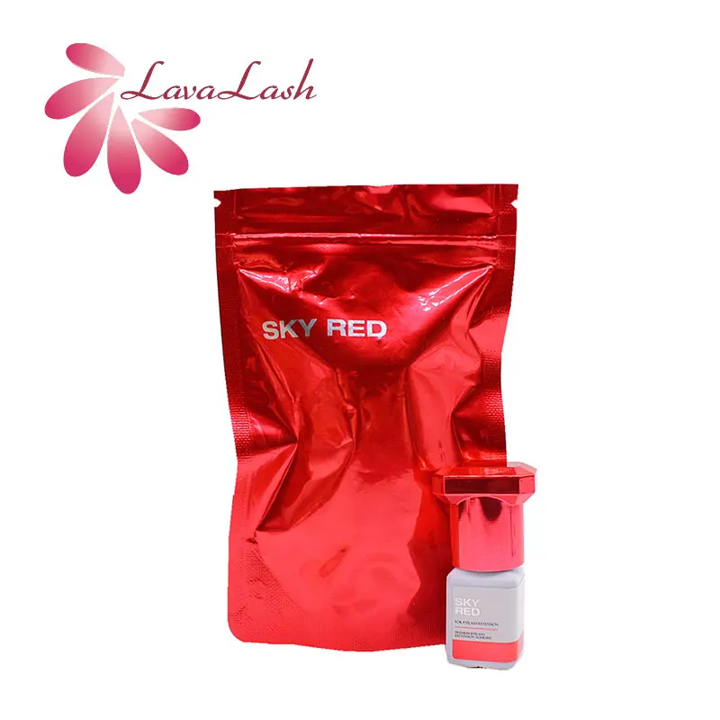 Sky  Sky Red Glue Eyelash Extensions 5ml Black Lash Adhesive Lasting 6 W... - $49.66