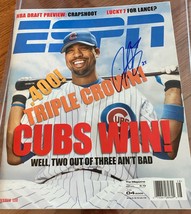 Rare Derrek Lee Signed Auto Espn Magazine No Label Cover Chicago Cubs Photo - £232.58 GBP