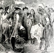 Oglethorpe And Tomo Chichi 1899 Victorian American History Ephemera DWZ2 - $365.67 MXN