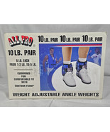 ALL PRO 10 lb Pair (5 lb ea) Adjustable Ankle Weight Contour Foam Style ... - $44.95