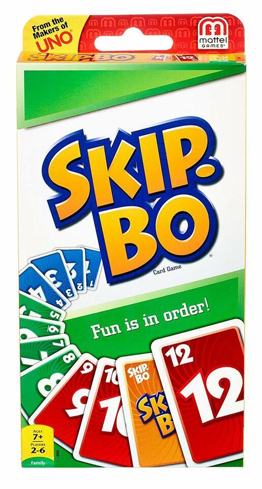 Primary image for Mattel 42050 Skip-Bo Card Game 2 to 6 Players Brand New Original Sealed Skip Bo