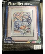 Vintage Bucilla Counted Cross Stitch #40630 WILLOWWARE CLASSIC 1992 Seal... - $15.83