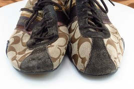 Coach Women Size 5.5 M Brown Fashion Sneakers Fabric Jayme - $39.59