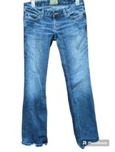 BKE Denim Women&#39;s Alec Straight Leg Low Rise 5 Pockets Jeans Size 27&quot; X 31.5&quot; - £12.13 GBP