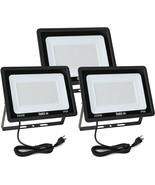 200W LED Flood Lights 3 Pack - Outdoor IP66 Waterproof - $192.58