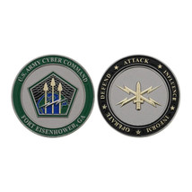 Fort Eisenhower Army Cyber Command 1.75&quot; Challenge Coin - £29.82 GBP