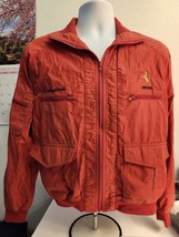 Vintage Ferrari Jacket 1970s Red Windbreaker Lightweight Bomber Horse Logo Men&#39;s - £205.75 GBP