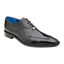 Belvedere Men&#39;s Dress Formal Shoes Biagio Black Ostrich Leg , Italian Calf B13 - £385.01 GBP