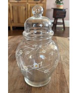 Beautiful Vintage Libbey Crystal Cherry Blossom Ginger Jar 9.25” Mid Cen... - €14,54 EUR