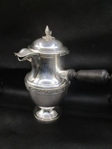 Adolphe Boulenger Paris silverplated hot Chocolate pot wood handle antiq... - $445.50