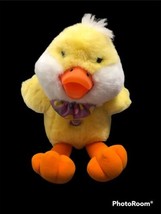 Vtg Main Joy Singing Quaking 12” Plush Rubber Beak Light Up Cheeks Easter - £29.07 GBP