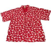 Coke Shirt Mens XL Vintage Hawaiian All Over Print Music Toucan Dance Lo... - £38.47 GBP