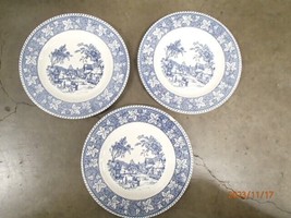 3 Vintage Shakespear Country Dinner Plates ~~~ 10&quot; across - £27.42 GBP
