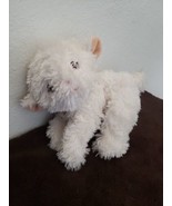 Garanimals Lamb Plush Stuffed Animal White Fur Brown Bow - £14.78 GBP
