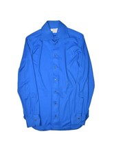 Vintage Emilio Pucci Dress Shirt Mens S Blue Saks Fifth Avenue Long Sleeve - £120.13 GBP