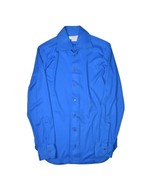 Vintage Emilio Pucci Dress Shirt Mens S Blue Saks Fifth Avenue Long Sleeve - £119.32 GBP