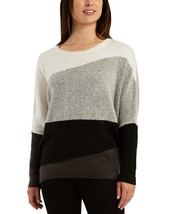 BCX Women&#39;s Juniors&#39; Colorblocked Dolman-Sleeve Sweater Multicolor S B4HP - £15.88 GBP