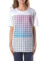 Diesel T-RACHEL Abstract Grid Tee Shirt Top Oversize Fit ( Xs ) Free Shipping - £52.69 GBP