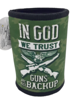 Ninc Green In God We Trust 5mm Thick Neoprene Can Cooler Insulated Holder - $8.90