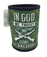 Ninc Green In God We Trust 5mm Thick Neoprene Can Cooler Insulated Holder - $8.90