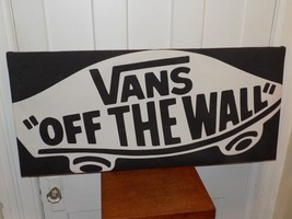 Vintage Vans Off The Wall Cloth Over Frame Store Display - $4,667.30 MXN
