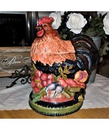 Tracy Porter STONEHOUSE FARM COLLECTION Large Ceramic Rooster Cookie Jar - €102,63 EUR