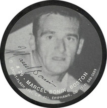 Marcel Bonin signed 1991 Boston Bruins Sports-Flash NHL Photo Puck- JSA ... - $49.95