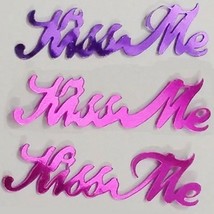 Confetti Word Kiss Me Fuchsia. Purple Mix - $1.81 per 1/2 oz. FREE SHIP - £14.04 GBP