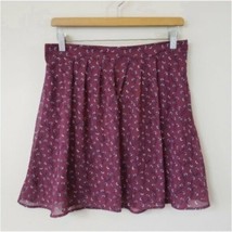 Old Navy | Burgundy Vine Print Skirt, size small - £9.28 GBP