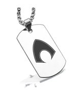 Stainless Steel Aquaman Dog Tag Pendant - £8.01 GBP