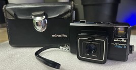 Minolta Autopak 600-X 35mm Film Camera w/ Case - For Parts or Repair - £11.86 GBP