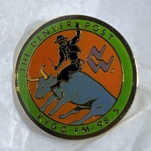 Denver Post Horse Rodeo KYGO Radio Colorado Lapel Hat Pin Pinback - £7.43 GBP