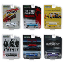 &quot;Hollywood Series&quot; Release 22, Set of 6 Cars 1/64 Diecast Models by Gree... - $49.99