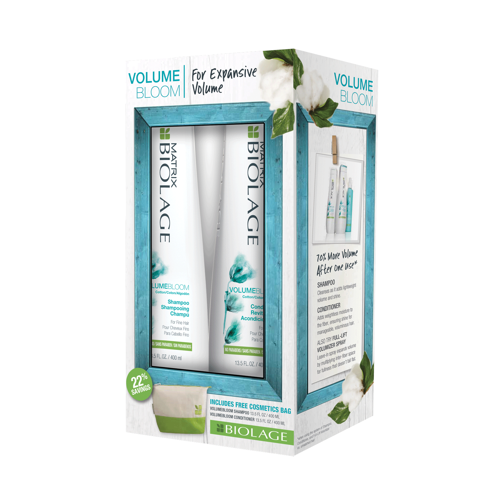 Matrix Biolage VolumeBloom Shampoo, Conditioner Duo 13.50 oz Gift Set - $25.60