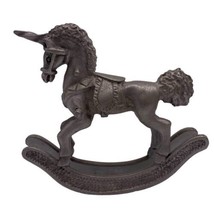 Pewter Unicorn Rocking Horse Vtg Miniature Metal Spoontiques 529 1982 - $11.88