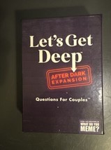 Lets Get Deep Questions For Couples After Dark Expansion Card Game - $6.92