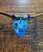 Handmade Nirvana Never mind Aluminum Guitar Pick Necklace  - £9.72 GBP