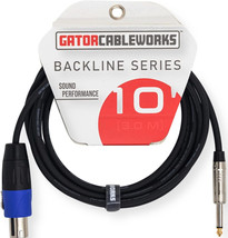 Gator Cableworks GCWB-SPK-10-1TL 10-Ft TS to Twist Lock Connector Speaker Cable - £23.91 GBP