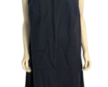 NWT Vivid Navy Blue V Neck Sleeveless Linen A Line Dress Size 4X - £22.57 GBP
