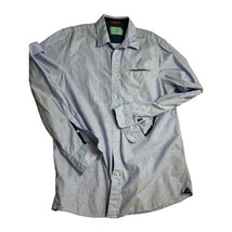 Scotch &amp; Soda Men Shirt Tab Roll Up Long Sleeve Button Up Relaxed Fit Large L - £15.80 GBP