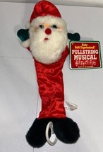 Vintage Baby Soft Expressions Christmas Pull String SANTA Stuffed Animal Plush - $21.29