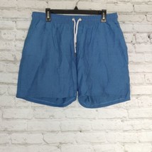 Boohoo Man Shorts Mens XL Blue Lined Drawstring Elastic Waist Shorts Casual - £12.62 GBP